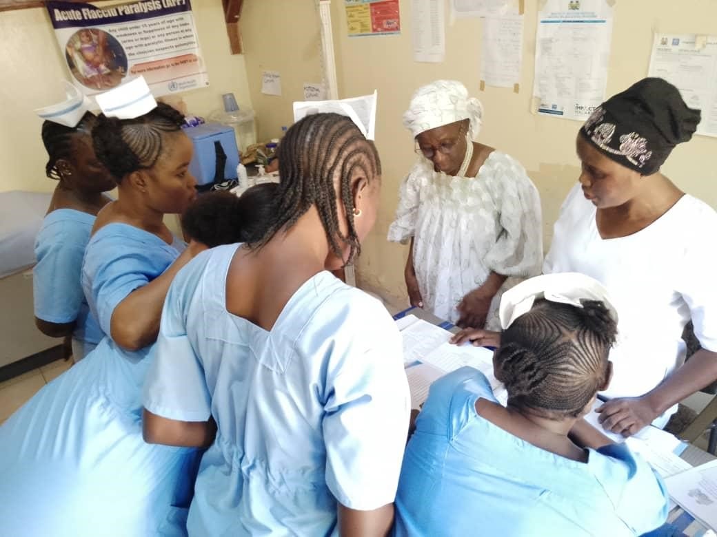 Healthcare students receiving post-basic training at the NarSarah Clinic